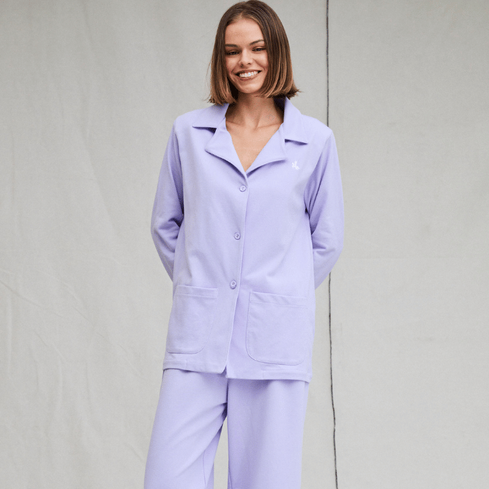 Pijama de Piqué Chaqueta y Pantalón - Parsons