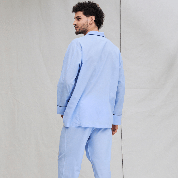 Pijama Hombre de 2 Piezas Camisa y Pantalón con Amarra - Parsons