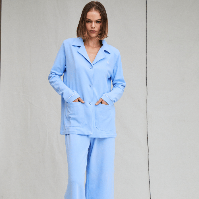 Pijama de Piqué Chaqueta y Pantalón - Parsons