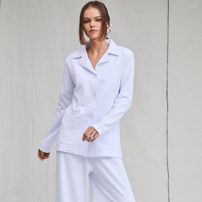 Pijama de Piqué Chaqueta y Pantalón - Parsons