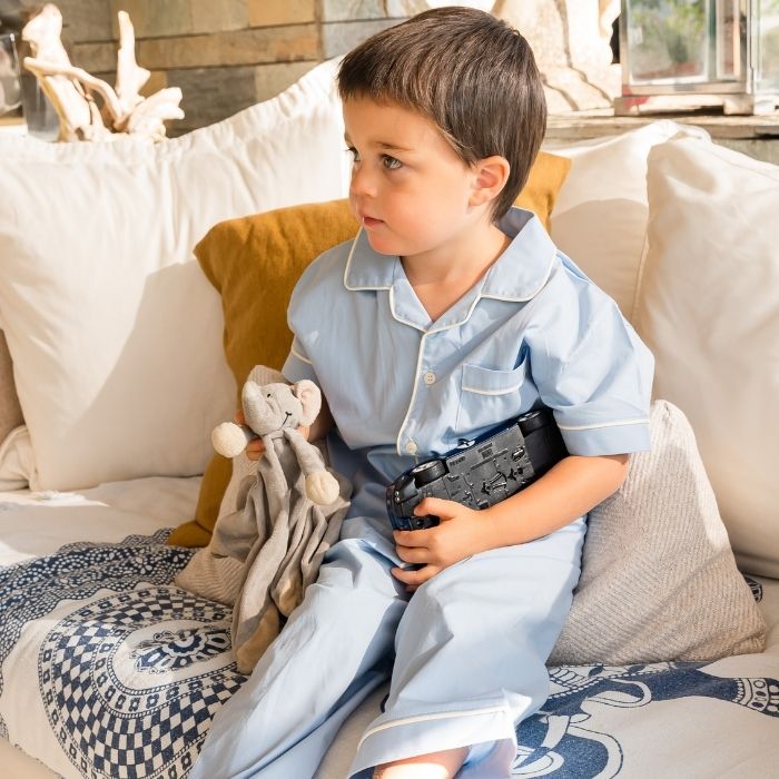 Pijama de niño Sebastián Pantalón y Camisa Manga Corta de Algodón - Parsons